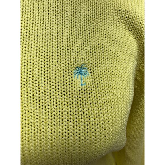 Lily Pulitzer Soft Yellow Women’s Sz L Knit Cardigan Sweater Preppy Full Zip - Picture 10 of 10